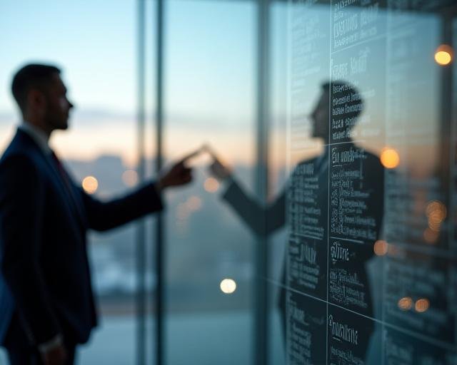 Strategic planning session overlooking Letterkenny business district